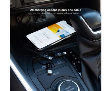 CABLE 3EN1 CARGA/DATOS USB-A A USB-C/MICROUSB-LIGHTNING 1M NEGRO NANOCABLE