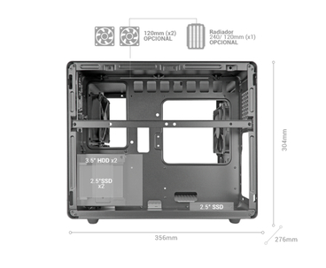 CAJA MINITORRE MICROATX MCMPRO NEGRO MARS GAMING