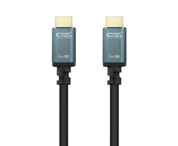 CABLE HDMI V2.1 IRIS 8K TIPO A/M-A/M NEGRO 10 M NANOCABLE